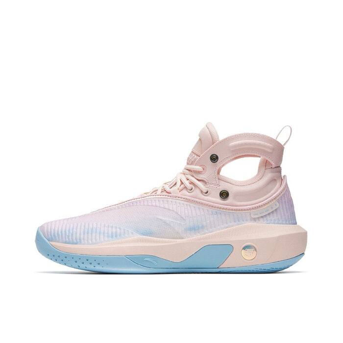 ANTA KT8 Klay Thompson "LA" Best Shooter Basketball Sneakers in Pink/Blue