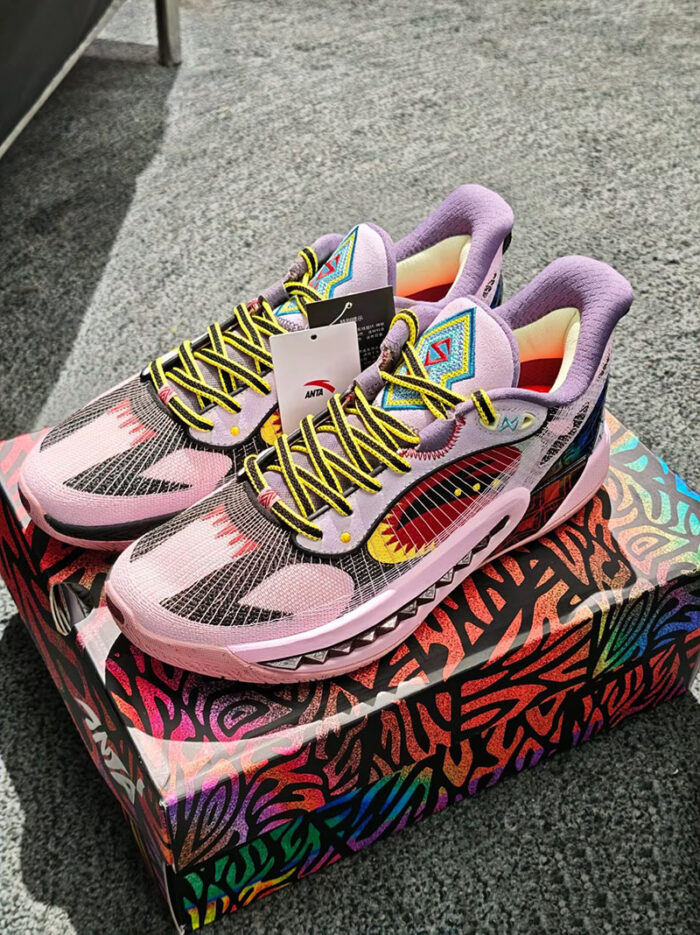 ANTA Shockwave 6 Pro "Flamingo" Kyrie Irving Basketball Shoes - Image 6
